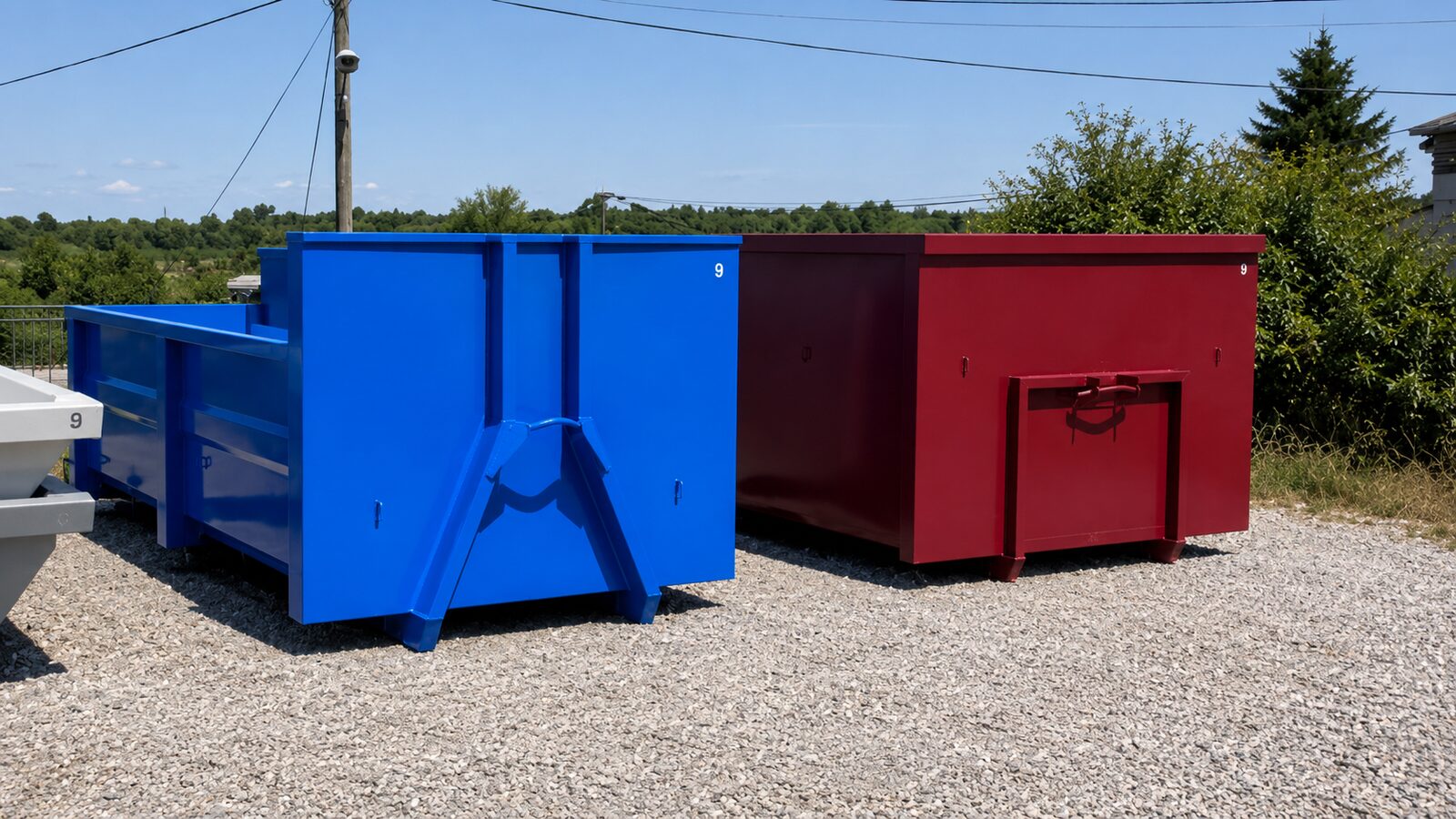 Bennes métalliques pour la collecte de ferraille et de métaux